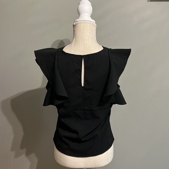 Black, Banana Republic blouse, lightly worn, like new condition! - Picture 3 of 5